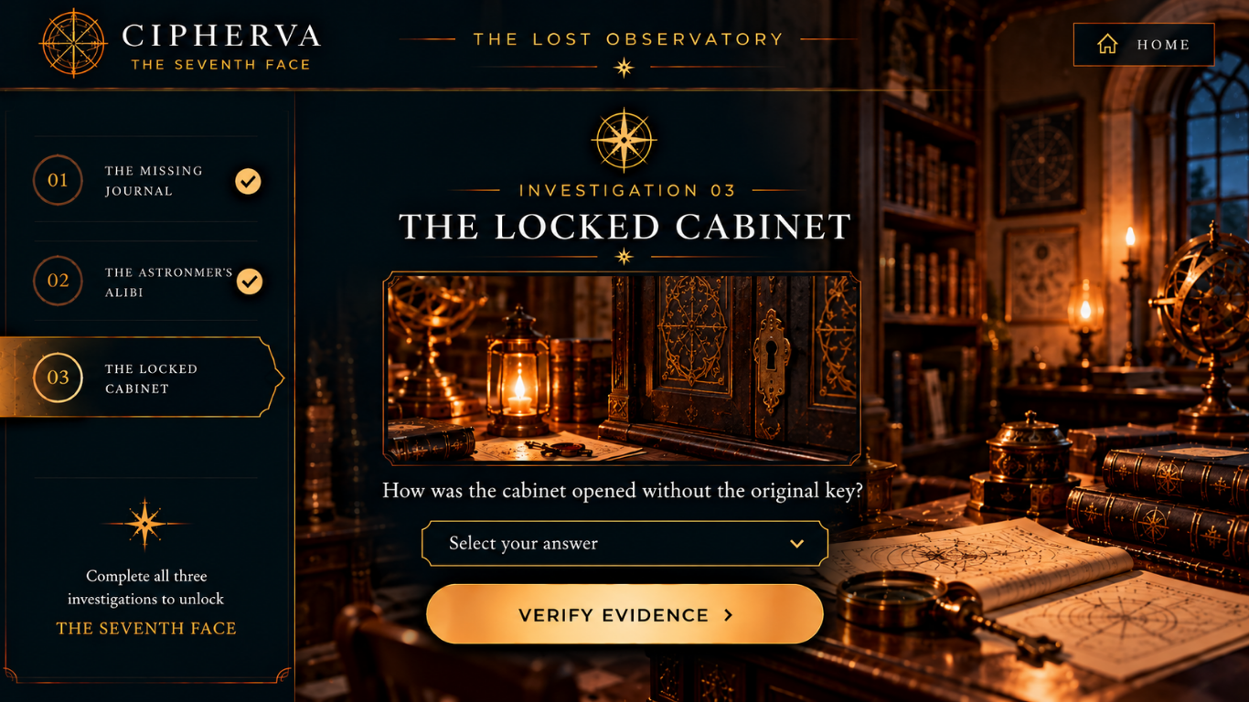 Investigation 03 The Locked Cabinet